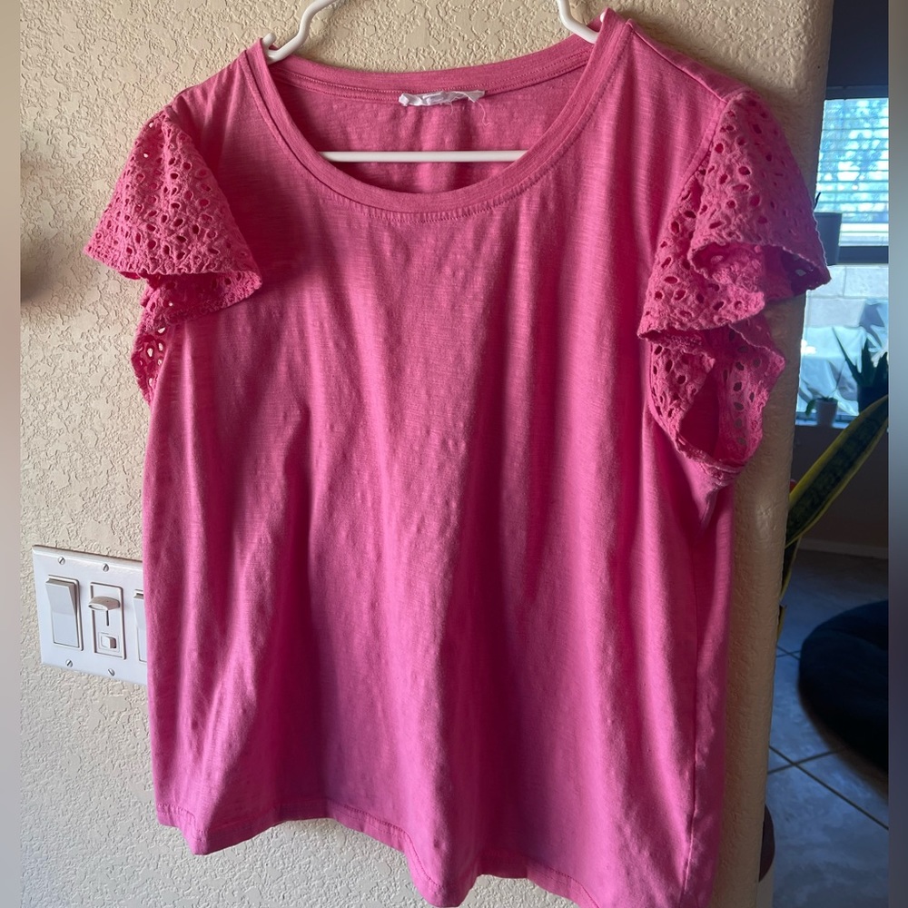 XL flowy hot pink top